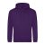 Just Hoods Uniszex laza szabású kapucnis pulóver AWJH001, Purple-XS