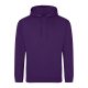 Just Hoods Uniszex laza szabású kapucnis pulóver AWJH001, Purple-XS