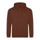 Just Hoods Uniszex laza szabású kapucnis pulóver AWJH001, Red Rust-XS
