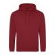 Just Hoods Uniszex laza szabású kapucnis pulóver AWJH001, Red Hot Chilli-M