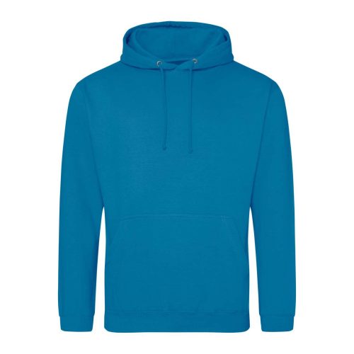 Just Hoods Uniszex laza szabású kapucnis pulóver AWJH001, Sapphire Blue-XS