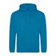 Just Hoods Uniszex laza szabású kapucnis pulóver AWJH001, Sapphire Blue-XS