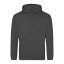 Just Hoods Uniszex laza szabású kapucnis pulóver AWJH001, Steel Grey-2XL