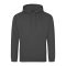 Just Hoods Uniszex laza szabású kapucnis pulóver AWJH001, Steel Grey-S