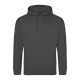 Just Hoods Uniszex laza szabású kapucnis pulóver AWJH001, Steel Grey-XS