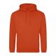 Just Hoods Uniszex laza szabású kapucnis pulóver AWJH001, Sunset Orange-XL