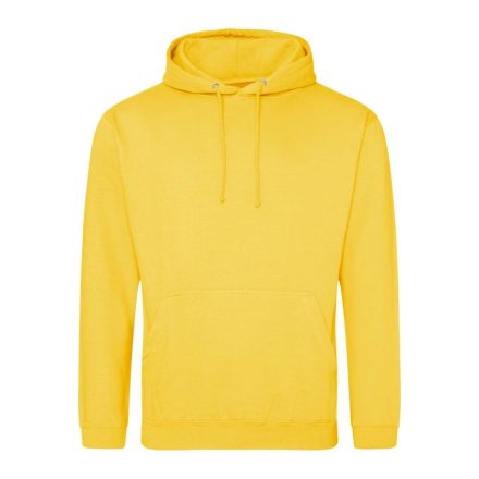 Just Hoods Uniszex laza szabású kapucnis pulóver AWJH001, Sun Yellow-L