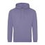Just Hoods Uniszex laza szabású kapucnis pulóver AWJH001, True Violet-XL