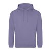 Just Hoods Uniszex laza szabású kapucnis pulóver AWJH001, True Violet-XS