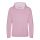 Just Hoods Gyerek kapucnis pulóver kontrasztos színű kapucni béléssel AWJH003J, Baby Pink/Arctic White-7/8