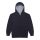 Just Hoods Gyerek kapucnis pulóver  kontrasztos színű kapucni béléssel AWJH003J, New French Navy/Heather Grey-3/4