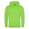 Just Hoods  élénk színű unisex kapucnis pulóver AWJH004, Electric Green-L