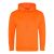 Just Hoods  élénk színű unisex kapucnis pulóver AWJH004, Electric Orange-2XL