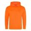 Just Hoods  élénk színű unisex kapucnis pulóver AWJH004, Electric Orange-L