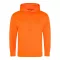 Just Hoods  élénk színű unisex kapucnis pulóver AWJH004, Electric Orange-M