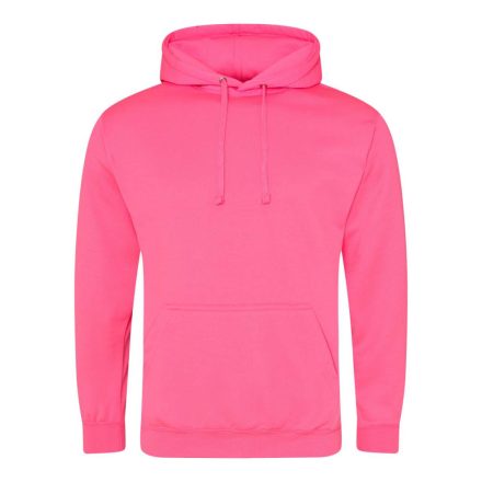 Just Hoods  élénk színű unisex kapucnis pulóver AWJH004, Electric Pink-XL