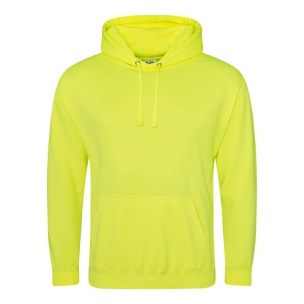 Just Hoods  élénk színű unisex kapucnis pulóver AWJH004, Electric Yellow-L