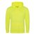 Just Hoods  élénk színű unisex kapucnis pulóver AWJH004, Electric Yellow-S
