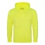Just Hoods  élénk színű unisex kapucnis pulóver AWJH004, Electric Yellow-XL