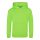 Just Hoods Gyerek élénk színű kapucnis pulóver AWJH004J, Electric Green-12/13