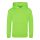 Just Hoods Gyerek  élénk színű kapucnis  pulóver AWJH004J, Electric Green-7/8