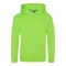 Just Hoods Gyerek  élénk színű kapucnis  pulóver AWJH004J, Electric Green-9/11