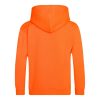 Just Hoods Gyerek  élénk színű kapucnis  pulóver AWJH004J, Electric Orange-5/6