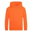 Just Hoods Gyerek  élénk színű kapucnis  pulóver AWJH004J, Electric Orange-9/11