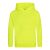 Just Hoods Gyerek  élénk színű kapucnis  pulóver AWJH004J, Electric Yellow-3/4