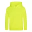 Just Hoods Gyerek  élénk színű kapucnis  pulóver AWJH004J, Electric Yellow-5/6