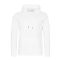 Just Hoods Uniszex poliészter sport kapucnis pulóver AWJH006, Arctic White-S