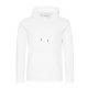Just Hoods Uniszex poliészter sport kapucnis pulóver AWJH006, Arctic White-XL