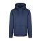 Just Hoods Uniszex poliészter sport kapucnis pulóver AWJH006, Blue Melange-3XL