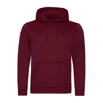   Just Hoods Uniszex poliészter sport kapucnis pulóver AWJH006, Burgundy-S