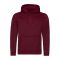 Just Hoods Uniszex poliészter sport kapucnis pulóver AWJH006, Burgundy-S