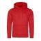 Just Hoods Uniszex poliészter sport kapucnis pulóver AWJH006, Fire Red-M