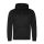 Just Hoods Uniszex poliészter sport kapucnis pulóver AWJH006, Jet Black-M