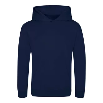   Just Hoods Gyerek poliészter sport kapucnis pulóver AWJH006J, Oxford Navy-XS