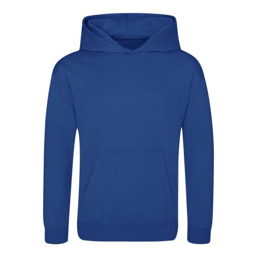 Just Hoods Gyerek poliészter sport kapucnis pulóver AWJH006J, Royal Blue-XS