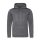 Just Hoods Uniszex poliészter sport kapucnis pulóver AWJH006, Steel Grey-L