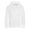 Just Hoods Uniszex laza szabású kapucnis pulóver, zseb nélkül AWJH011, Arctic White-XS
