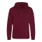Just Hoods Uniszex laza szabású kapucnis pulóver, zseb nélkül AWJH011, Burgundy-XL