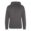 Just Hoods Uniszex laza szabású kapucnis pulóver, zseb nélkül AWJH011, Charcoal-L