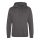 Just Hoods Uniszex laza szabású kapucnis pulóver, zseb nélkül AWJH011, Charcoal-XS