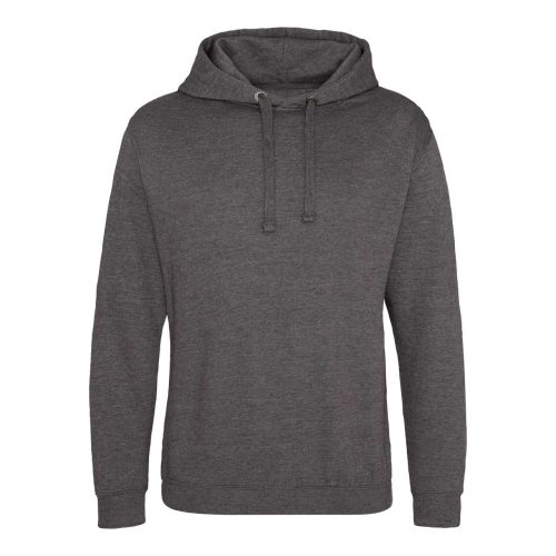 Just Hoods Uniszex laza szabású kapucnis pulóver, zseb nélkül AWJH011, Charcoal-XS