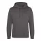 Just Hoods Uniszex laza szabású kapucnis pulóver, zseb nélkül AWJH011, Charcoal-XS