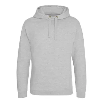   Just Hoods Uniszex laza szabású kapucnis pulóver, zseb nélkül AWJH011, Heather Grey-XS