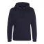 Just Hoods Uniszex laza szabású kapucnis pulóver, zseb nélkül AWJH011, New French Navy-S