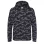 Just Hoods Gyerek terpmintás kapucnis pulóver AWJH014J, Black Camo-M