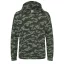 Just Hoods Gyerek terpmintás kapucnis pulóver AWJH014J, Green Camo-M